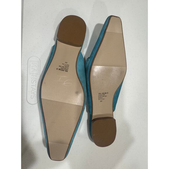 Bijou Blue Suede Leather Mules – Size 8M - Picture 4 of 11